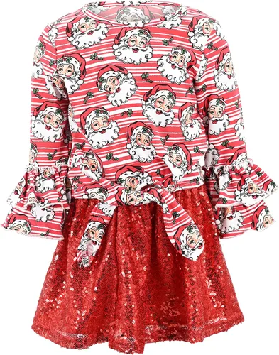 Vista 28 de Unique Baby Girls 2pc Skirt Set Outfit Long Sleeve Top with Skirt