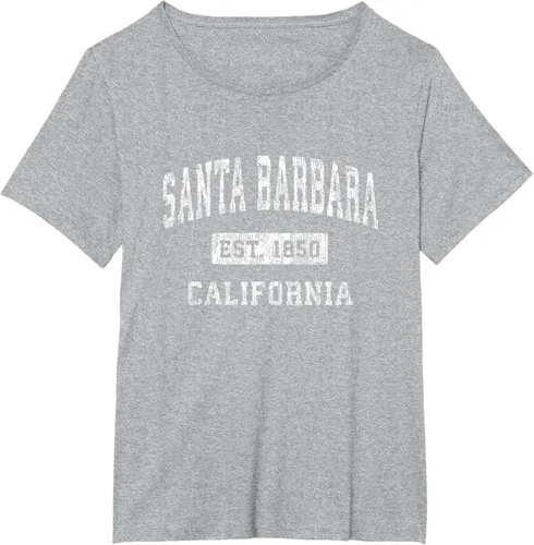 Vista 56 de Camiseta deportiva clásica de Santa Bárbara California CA, Negro, S