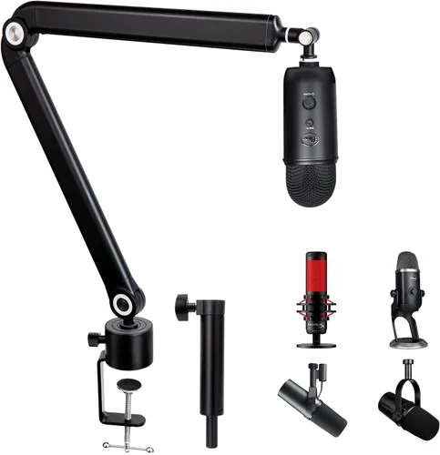 Vista 8 de Protector de viento con filtro de bola de nieve azul – Protector de viento profesional de espuma para micrófono iCE para grabaciones, transmisión