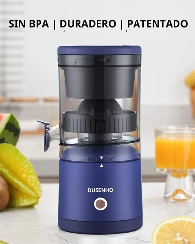 Vista 7 de Exprimidor de cítricos recargables - Exprimidor portátil con USB y cepillo de limpieza para naranja, limón, pomelo Púrpura