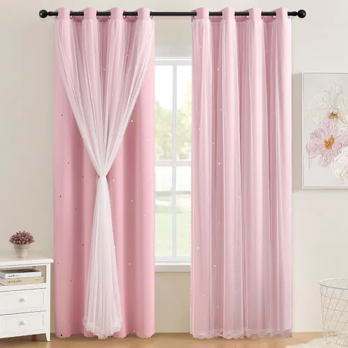 Vista 27 de XiDi - Cortinas para decoración de dormitorio Beige34/54/1
