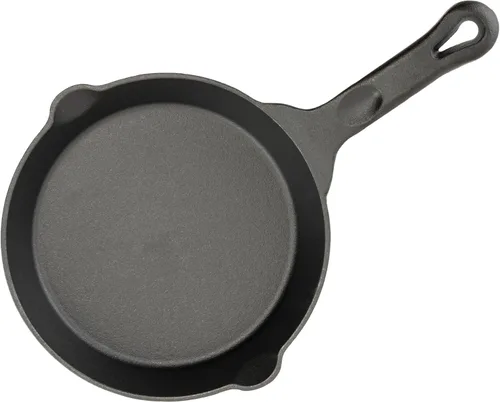 Vista 2 de Winco Sartén de hierro fundido de grado comercial con mango, 8