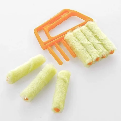 Vista 6 de Blind Cleaner Tool, Mini Blind Duster Clean Brush, Dust Venetian Brush, Yellow S13