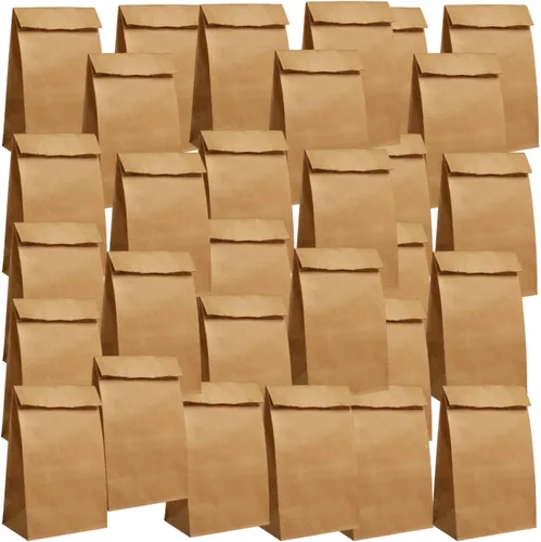 Vista 3 de PAVILIA Bolsas de almuerzo de papel Kraft 30-pc