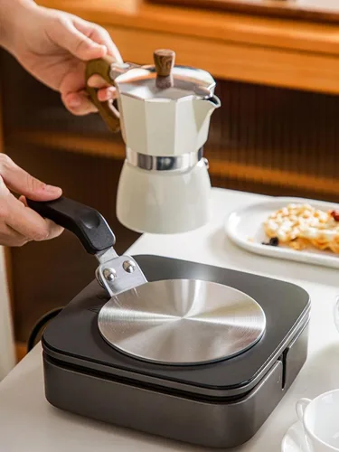 Vista 3 de Difusor de calor para estufa de gas, placa de inducción Moka Pot Aapter, adaptador de placa convertidor de inducción para utensilios de cocina, 5