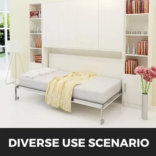 Vista 4 de Kit de bricolaje de resortes de montaje de pared para cama Murphy Happybuy, mecanismo de resortes de pared de montaje horizontal de alta resistencia
