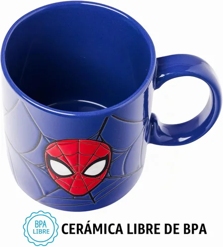 Vista 7 de Silver Buffalo Marvel Spider-Man Wax Resist, taza de cerámica, 20 onzas