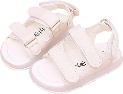 Vista 3 de Delicados mocasines para bebés y niñas, sandalias LED luminosas, sandalias deportivas para niños pequeños, zapatos de ocio con punta abierta