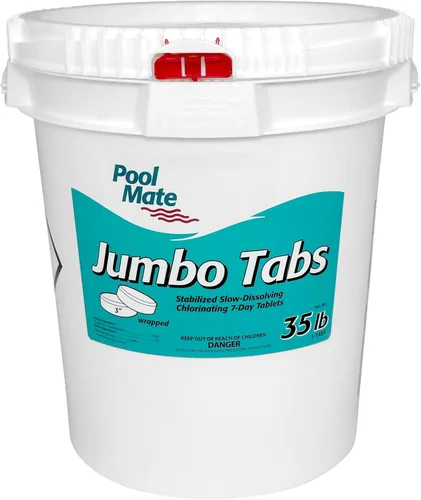 Vista 9 de Pool Mate Piscina todo en 1 de 4 libras con pestañas de cloro de 3 pulgadas, tabletas de cloro de 3 pulgadas, desinfectante, clarificador, inhibidor