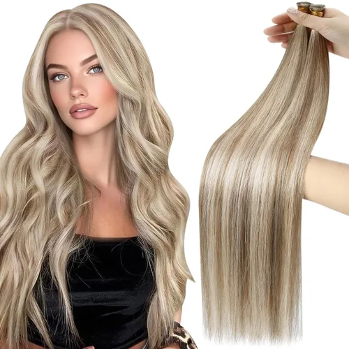 Vista 96 de Moresoo Extensiones de cabello humano real para coser, color negro natural