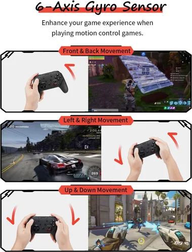 Vista 5 de TXLBTTL Controlador de interruptor controlador inalámbrico Pro para interruptor mando a distancia con joystick para juegos accesorios de consola