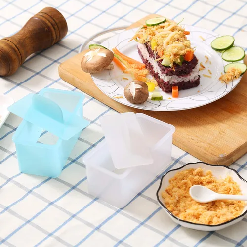 Vista 2 de AYCCNH Prensa antiadherente para hacer musubi, kit de fabricación de sushi sin BPA, molde para onigiri, prensa de almuerzo no tóxica, molde hawaiano