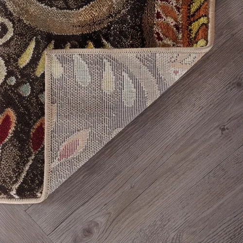 Vista 7 de Alfombras modernas de 5 x 7 para interiores, para sala de estar, comedor, dormitorio, cocina, entrada, alfombra contemporánea, marrón Marrón