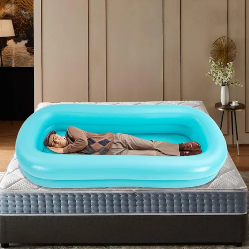 Vista 7 de Bañera inflable médica y bomba de aire eléctrica, bañera de la ducha de la cabecera