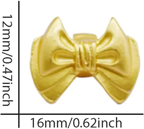 Vista 2 de Enlaces de dijes de lazo, 16 piezas de aleación de oro, conectores de joyería con bucles para aretes, collares, pulseras