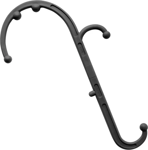 Vista 8 de LiBa Masajeador de espalda y cuello, herramientas de masaje de punto de activación para aliviar el dolor y terapia de gancho de masaje manual negro