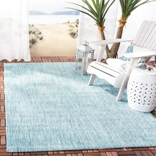Vista 61 de SAFAVIEH Courtyard Collection CY8520 - Alfombra decorativa sólida para interiores y exteriores, impermeable, fácil limpieza, 2 x 3 pies 7 pulgadas