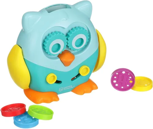 Vista 4 de Learning Resources Hoot the Fine Motor Owl - 6 piezas, a partir de 18 meses, juguetes para niños pequeños, motricidad fina y sensorial para niños