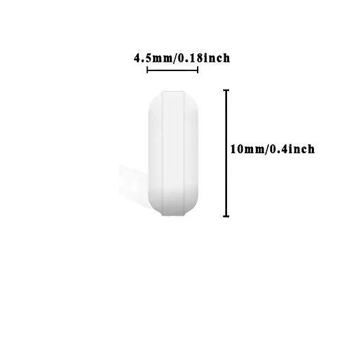 Vista 2 de 4 barras de agitación magnética de 0.394 in (0.4 pulgadas), PTFE, blanco