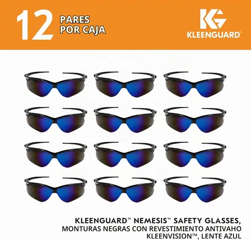 Vista 2 de Ansell KleenGuard V30 Nemesis Blue Lens with Mirror Coating Safety Glasses