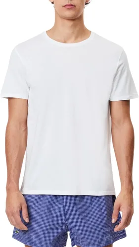 Vista 2 de Lacoste Essentials - Camisetas para hombre (3 unidades, 100% algodón, ajuste regular)