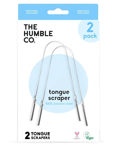 Vista 7 de The Humble Co - Raspador de lengua para adultos y niños, paquete de 2, limpiador de lengua 100% cobre que ayuda a eliminar el mal aliento