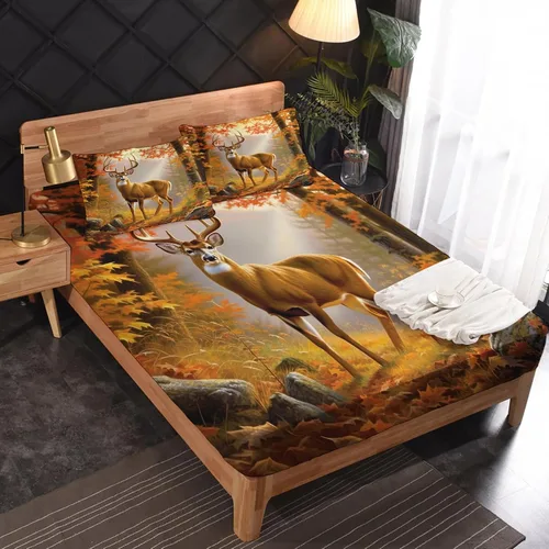 Vista 26 de Anchor Sheets - Juego de sábanas tamaño Queen, sábanas náuticas, de microfibra suave y bolsillo profundo, sábanas y fundas de almohada estampadas