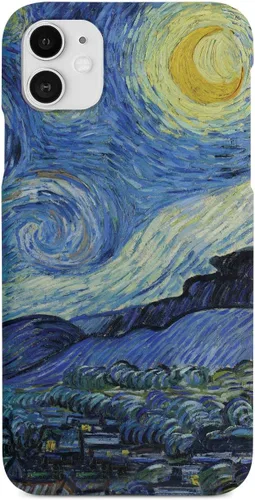 Vista 21 de Inspired Cases - Funda con textura 3D para iPhone Xs Max - Funda protectora de goma para iPhone Xs Max de Apple - Vincent Van Gogh - Noche estrellada