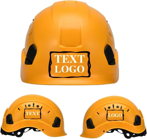 Vista 22 de Casco de seguridad personalizado para construcción Casco de trabajo de seguridad con suspensión de trinquete ajustable de ala completa con carcasa