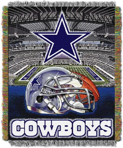 Vista 35 de Northwest NFL Woven Tapestry Wall Hanging, 48 x 60 Inches, Officially Licensed, Decorative Fringes