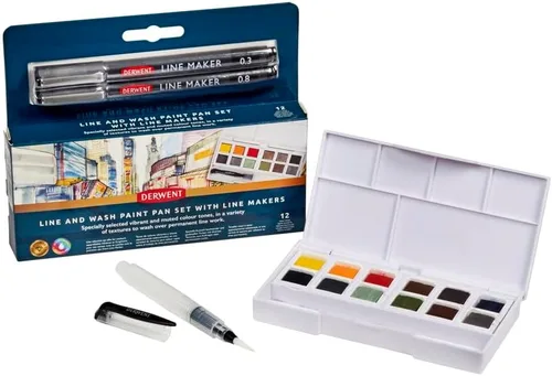 Vista 9 de Derwent Pintura Metálica - Paleta de 12 tonos