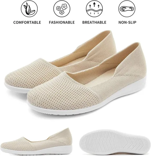 Vista 3 de hash bubbie - Zapatos bajos sin cordones y cómodos para mujer, zapatos de vestir, zapatos de tenis, zapatos de trabajo, enfermeras, zapatos