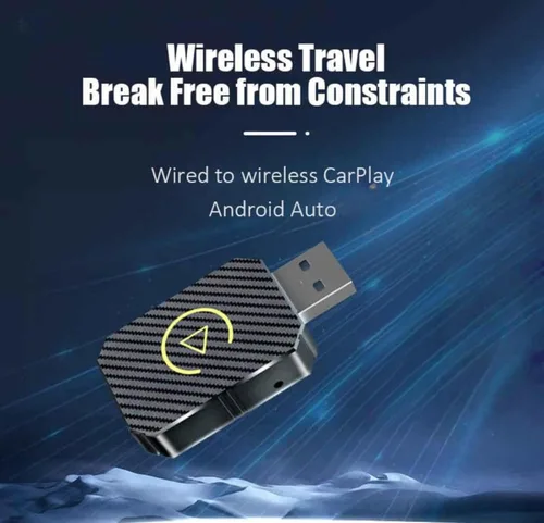 Vista 2 de Car Wired to Wireless Carplay Wireless Adapter for BMW X6 (2010-2025), Plug and Play Low Latency Automatic Connection