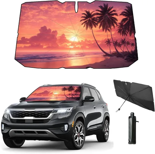 Vista 34 de Parasol plegable para parabrisas de auto para ventana delantera Sombrilla para parabrisas de auto Visor solar para parabrisas 2025 Accesorios