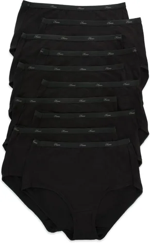 Vista 10 de Hanes Paquete de ropa interior para mujer, paquete de 10, bragas de mezcla de algodón de cobertura completa, ropa interior que absorbe la humedad