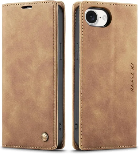 Vista 84 de QLTYPRI Para iPhone Air Case Wallet Con Tarjetero, Vintage PU Cuero Kickstand Cierre Magnético A Prueba De Golpes Folio Libro Funda Para IPhone 17