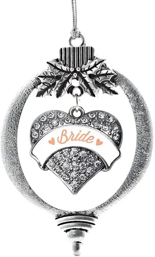 Vista 124 de Inspired Silver - Adorno con dije de hermana gemela - Adornos navideños de plata con circonitas cúbicas