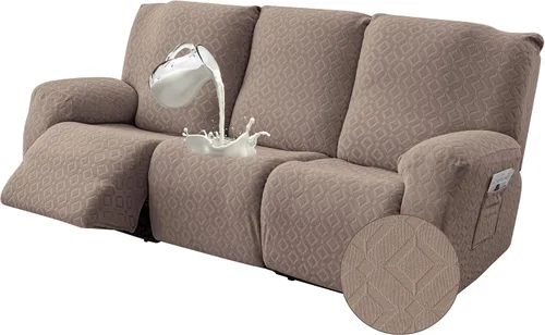 Vista 39 de Gennia Funda Impermeable para Silla Reclinable, Fundas Elásticas para Sofá Reclinable con Bolsillos, Fundas Lavables para Silla Reclinable Lazy Boy