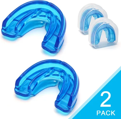 Vista 7 de Coolrunner Protector bucal de doble apoyo, protectores bucales deportivos deportivos para jóvenes, protector bucal para protección de dientes