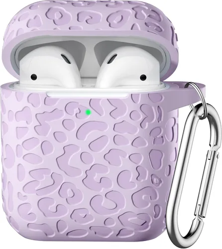 Vista 23 de Funda para Airpod Case y 2ª Generación con Diseño Leropard Grabado Compatible con Apple AirPods 2ª/1ª Generación de Carga, Bonita Protección