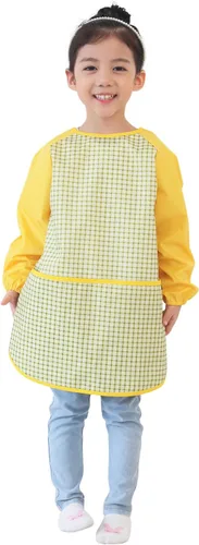 Vista 30 de Plie Kids Waterproof Art Smock – Long Sleeve Apron for Painting, Baking, Sensory Play (Ages 1–10)