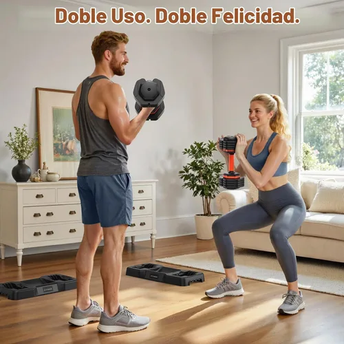 Vista 9 de 2026 FDB2 Updated Adjustable Dumbbell Set of 2, 5-in-1/10-in-1 Weights Dumbbell Set with Storage Box, 25lbs/55lbs Adjustable Weights with Anti-slip