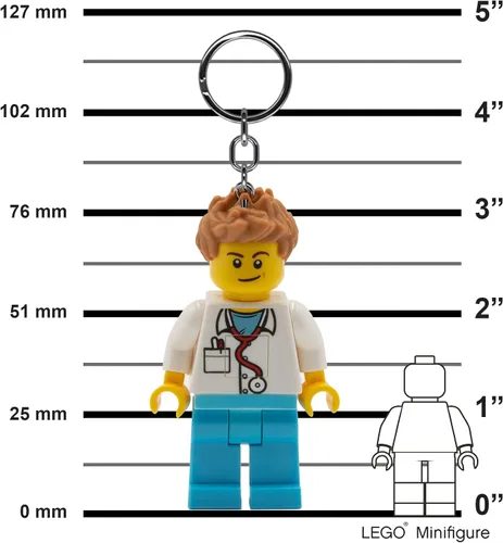 Vista 2 de LEGO Iconic Keyring Torch - Height 76mm (KE184) - 2 CR2025 Batteries Included