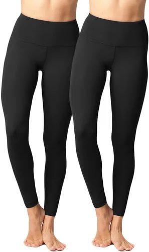 Vista 22 de Yogalicious - Mallas de cintura alta ultra suaves Nude Tech para mujer
