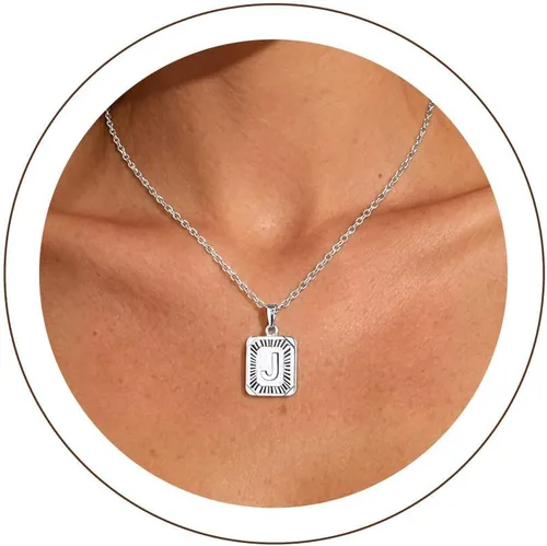 Vista 10 de U7 Initial Necklaces for Women a. Oro