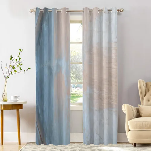 Vista 59 de Shrahala Cortinas de nivel de chakras con mandala beige para ventanas de cocina, paneles de cortina de ventana de mandala multicapa de poliéster