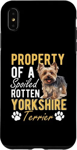 Vista 11 de iPhone 16 Dog Yorkie - Property of a spoiled rotten Yorkshire Terrier Case