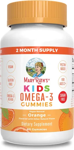 Vista 9 de MaryRuth's - Gomitas veganas Omega 3 para niños a partir de 2 meses Sin azúcar Suplemento Omega 3 con vitamina C, vitamina E, aceite de linaza