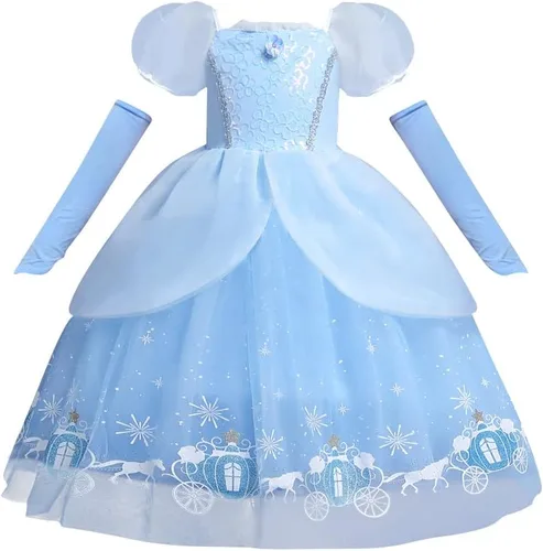 Vista 5 de Ropa de princesa para niñas pequeñas, vestido largo de tul de mariposa, accesorio para fiesta de cumpleaños, Halloween