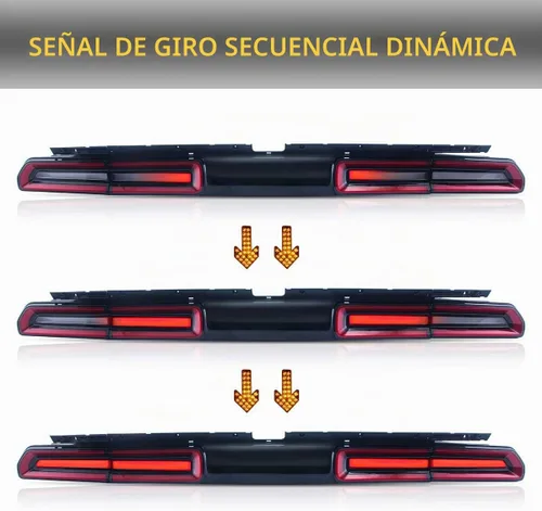 Vista 2 de VLAND - Luces traseras LED completas para Dodge Challenger Coupé 3ª generación 2008 2009 2010 2011 2012 2013 2014, con montaje de lámparas traseras